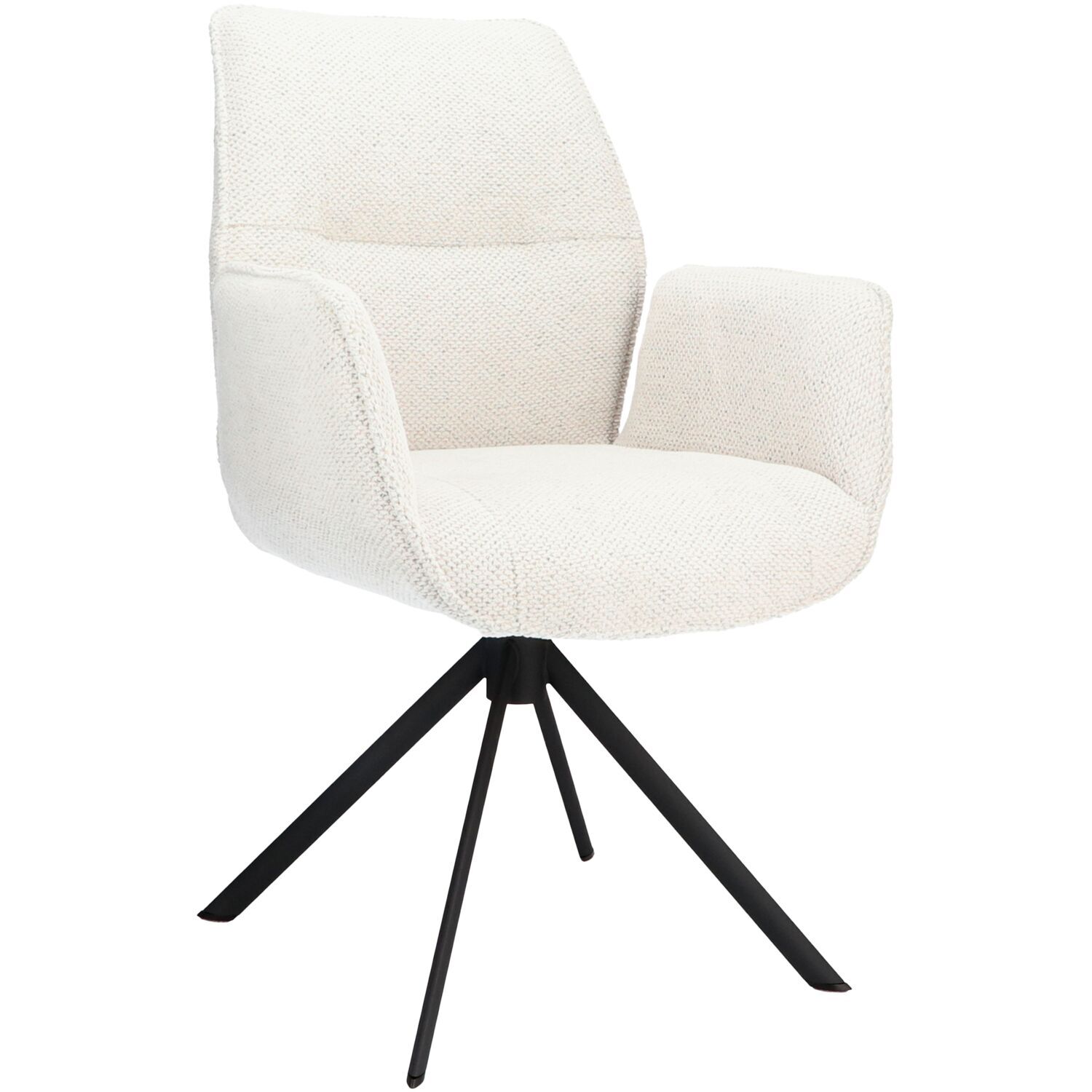 Eetkamerstoel Ombrone draaibaar lichtgrijs