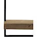 Wandplank Pardal hout metaal 30x60 cm bruin