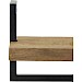 Wandplank Pardal hout metaal 24x100 cm bruin
