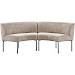 Eetkamerbank Cenare 230 cm taupe