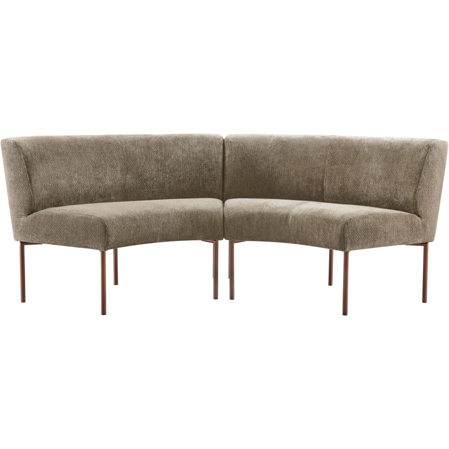 Eetkamerbank Cenare 230 cm taupe