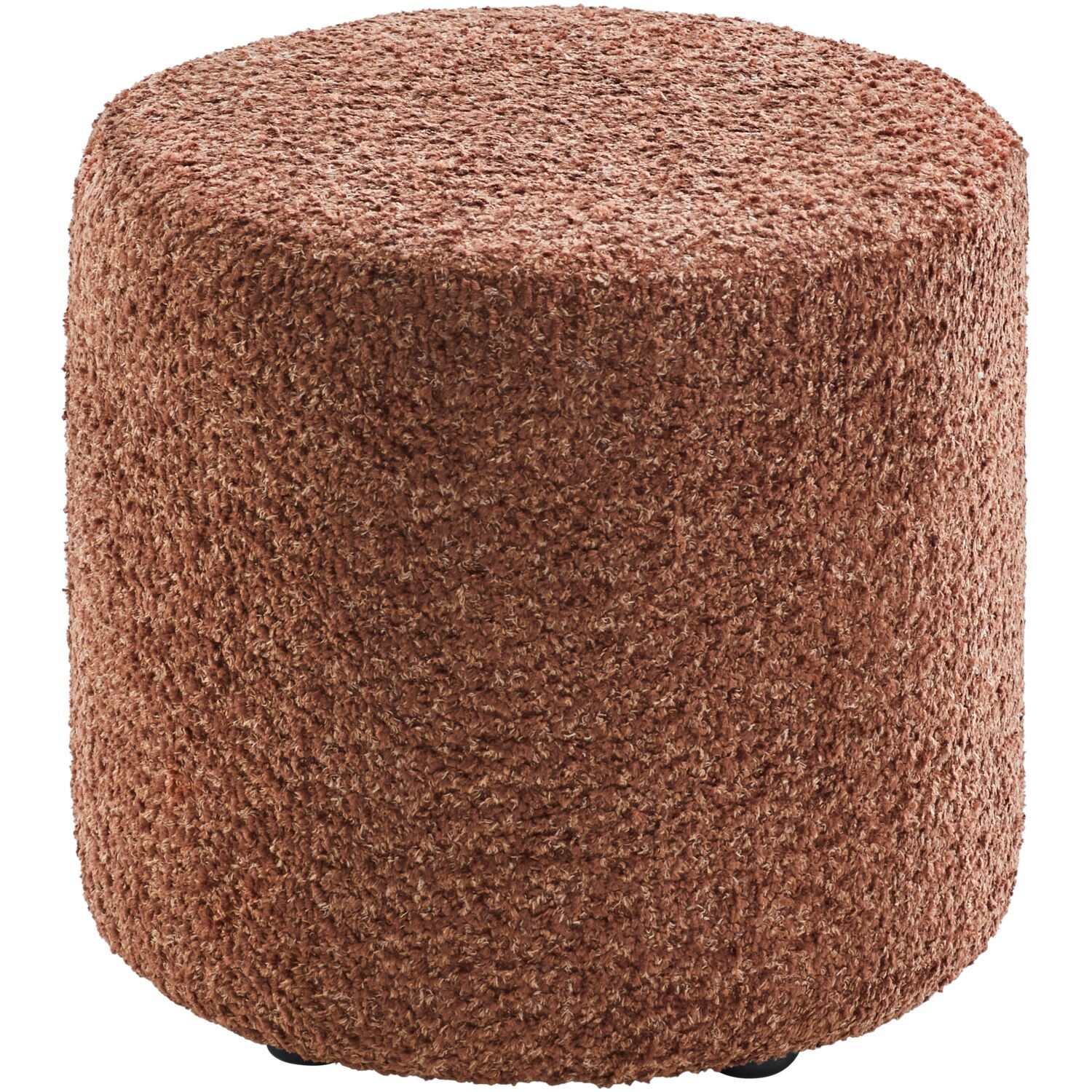 Poef Roby 40 cm bruin rond