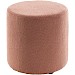Poef Roby 45 cm bruin rond