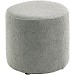 Poef Roby 40 cm grijs rond