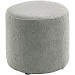 Poef Roby 40 cm grijs rond