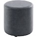 Poef Roby 45 cm microleder donkerblauw rond