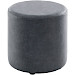 Poef Roby 45 cm microleder donkerblauw rond