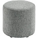 Poef Roby 40 cm donkergrijs rond