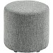 Poef Roby 40 cm donkergrijs rond