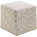 Poef Roby 40x40 cm beige vierkant