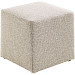 Poef Roby 40x40 cm beige vierkant