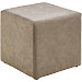 Poef Roby 45x45 cm microvezel taupe vierkant