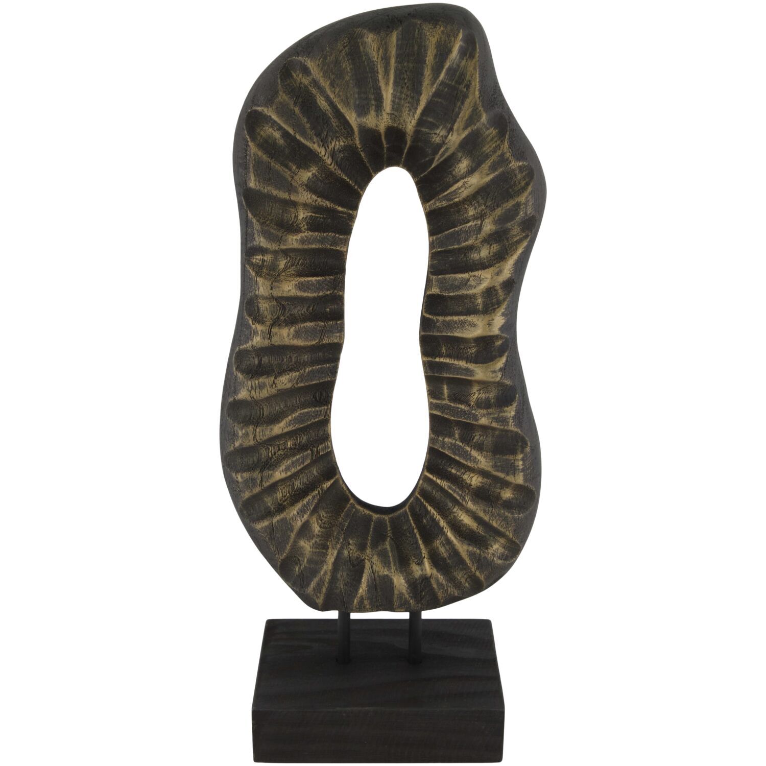 Decoratiebeeld Positano S goud zwart