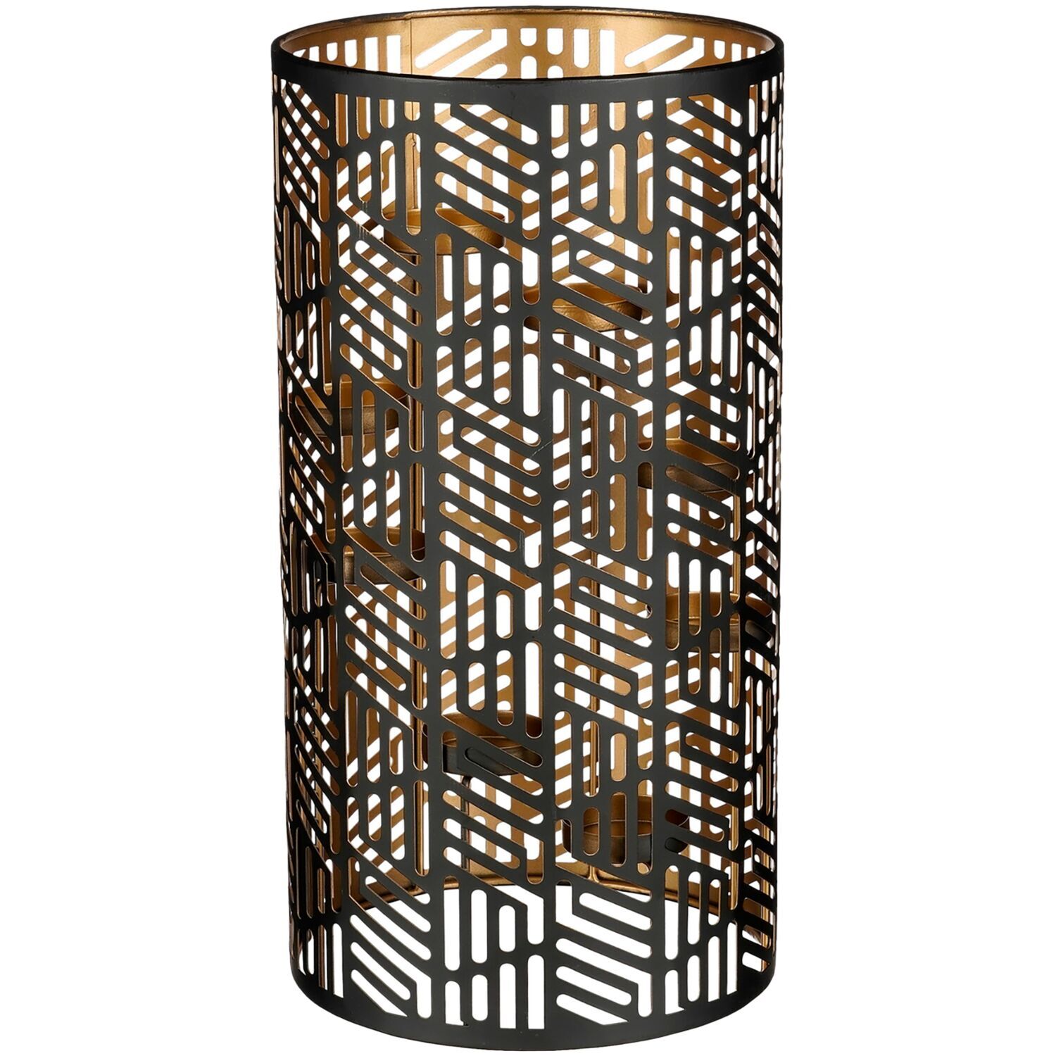 Theelichthouder Mezzoldo L zwart