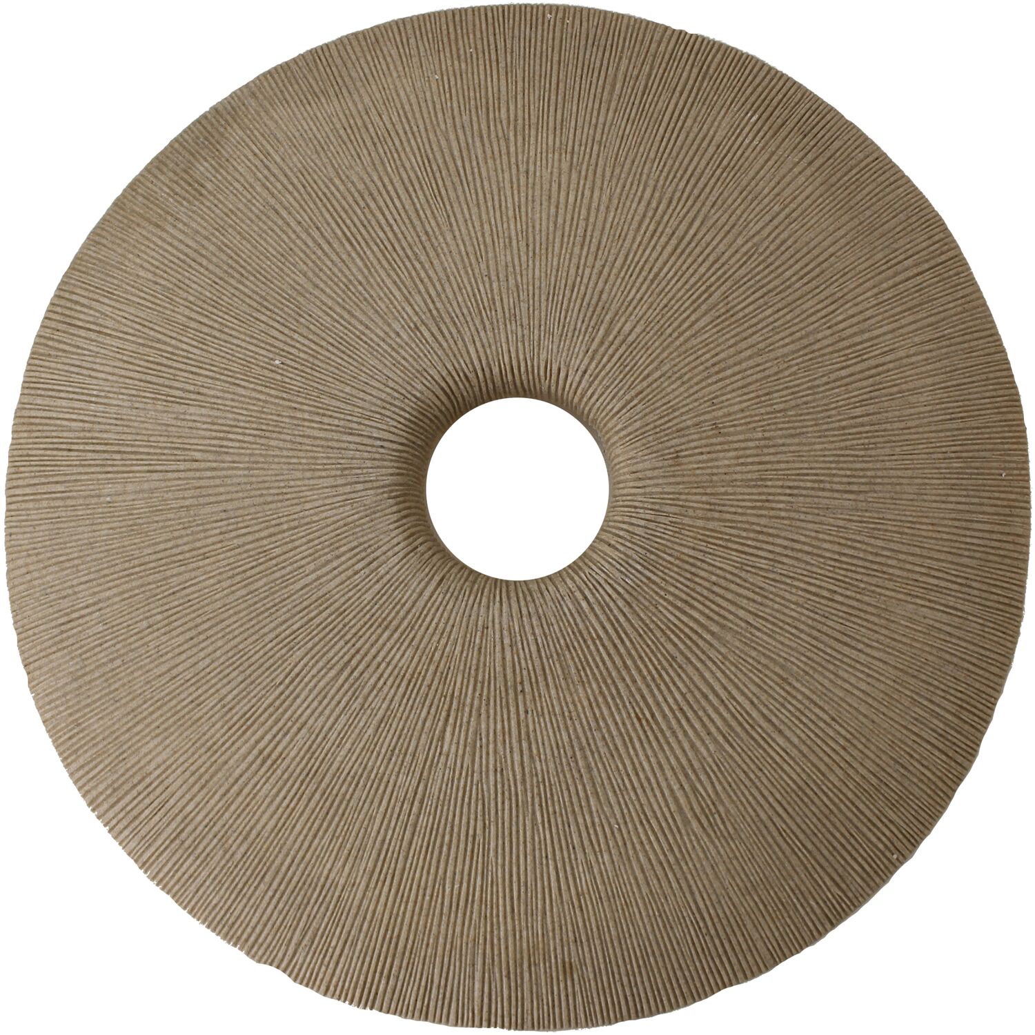 Wandornament Sandstone rond beige