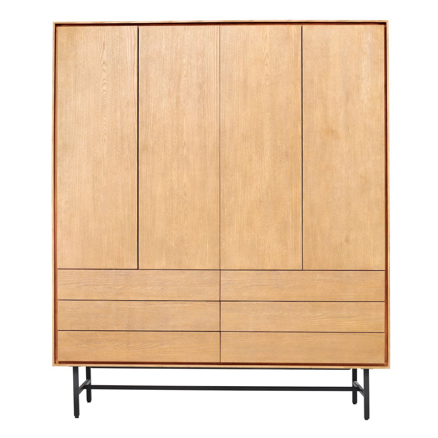Opbergkast Belvio 165 cm light oak