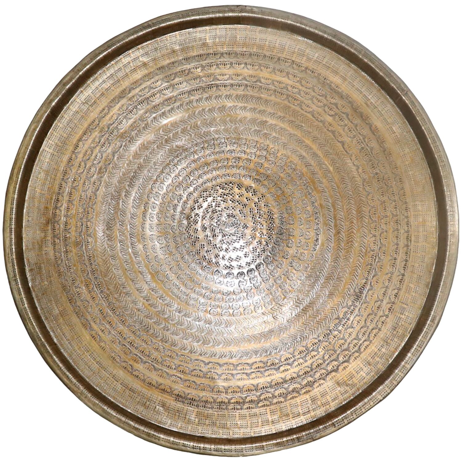 Decoratieschaal Trebbia 58 cm rond brons