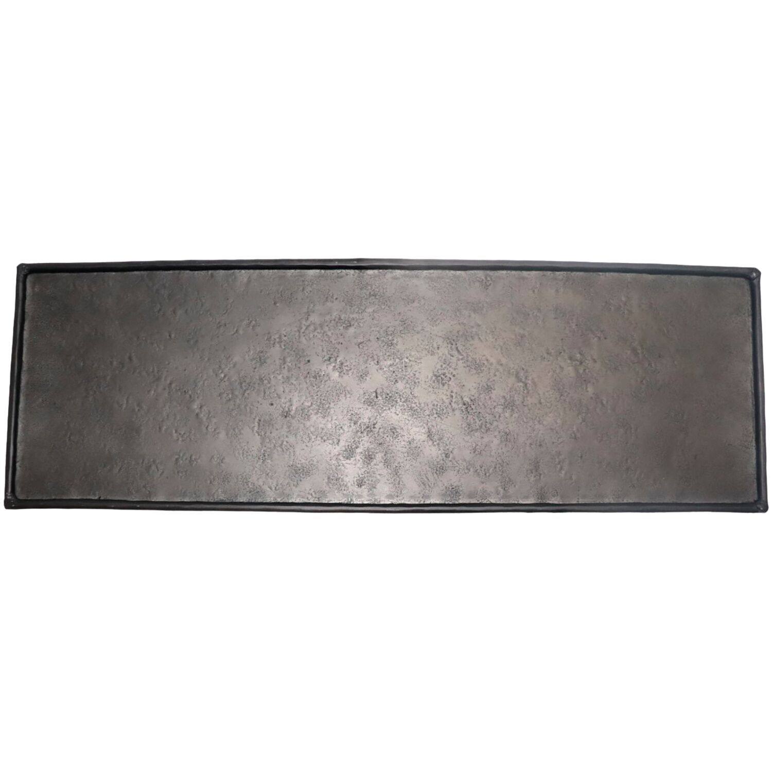 Decoratieschaal Trebbia 20x80 cm rechthoekig zwart