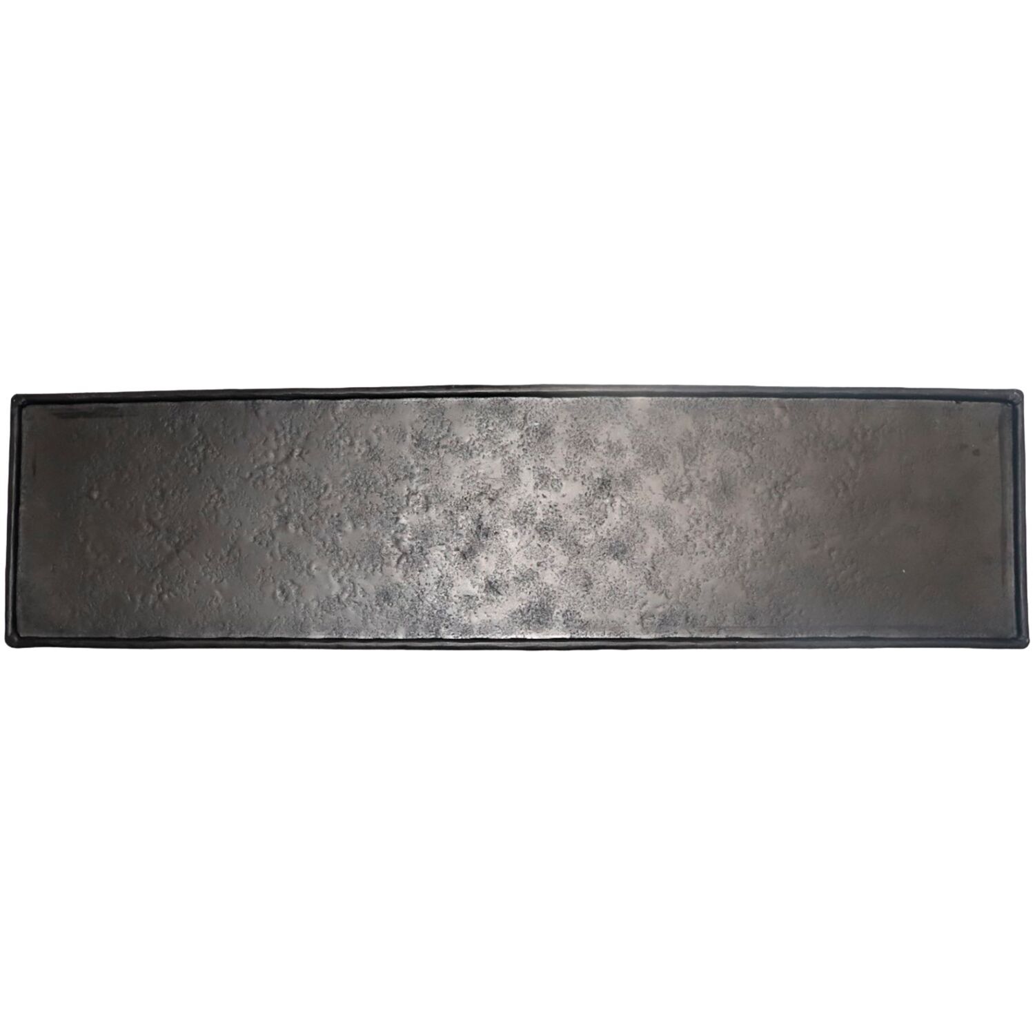 Decoratieschaal Trebbia 15x40 cm rechthoekig zwart