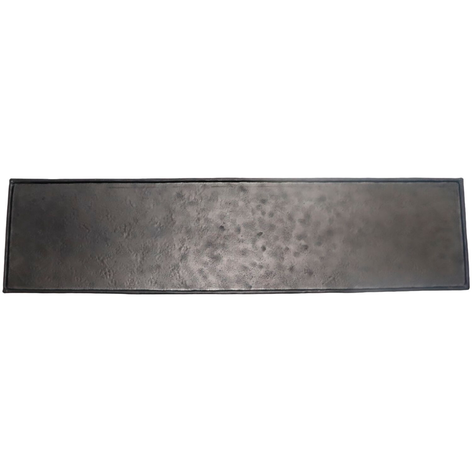 Decoratieschaal Trebbia 15x60 cm rechthoekig zwart