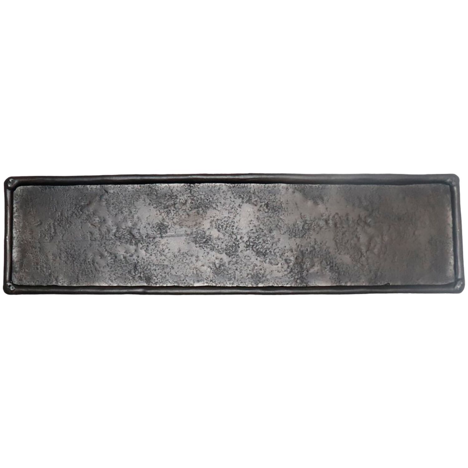 Decoratieschaal Trebbia 7,5x28 cm rechthoekig zwart