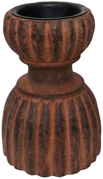 Kandelaar Alessano bruin rond