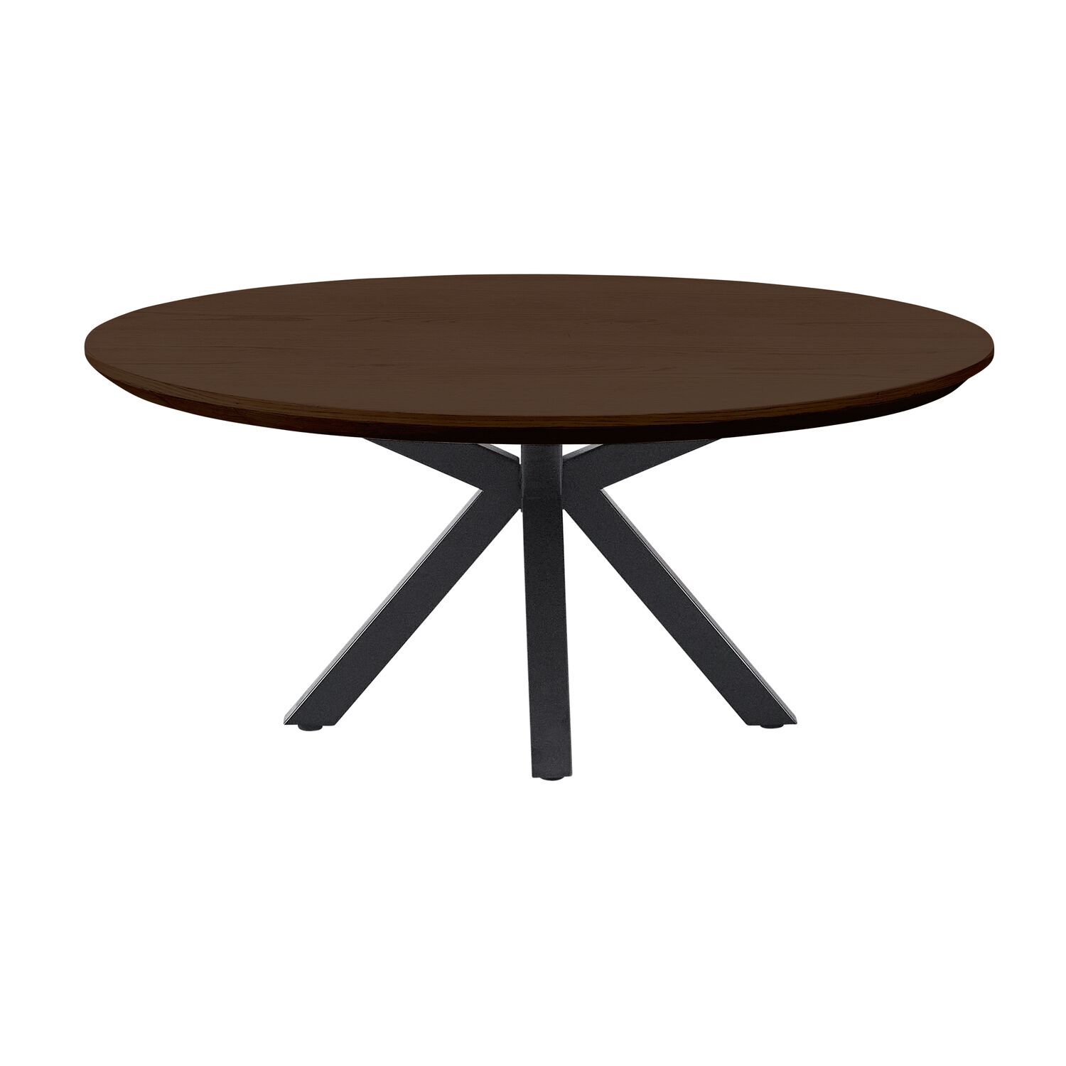 Salontafel Belvio 90 cm rond dark oak