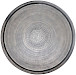 Decoratieschaal Trodena 58 cm rond zwart