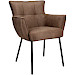 Eetkamerstoel Novile microleder bruin