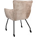 Eetkamerstoel Novile beige met wiel