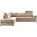 Hoekbank links Licato taupe relaxfunctie excellent comfort
