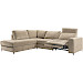 Hoekbank links Licato taupe relaxfunctie excellent comfort
