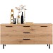 Dressoir Paranno 77x165x42 cm bruin