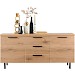 Dressoir Paranno 77x165x42 cm bruin