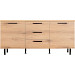 Dressoir Paranno 77x165x42 cm bruin