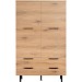 Opbergkast Paranno 177x110x42 cm bruin