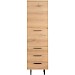 Opbergkast Paranno 197x055x42 cm bruin