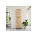 Opbergkast Paranno 197x055x42 cm bruin