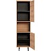 Opbergkast Paranno 197x055x42 cm bruin 2 deurs