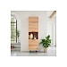 Opbergkast Paranno 197x055x42 cm bruin 2 deurs