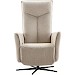 Relaxfauteuil Seduto microvezel beige