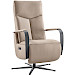 Relaxfauteuil Seduto elektrisch leder beige