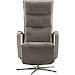 Relaxfauteuil Seduto elektrisch microleder donkergrijs
