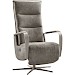 Relaxfauteuil Seduto elektrisch microleder donkergrijs