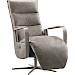Relaxfauteuil Seduto elektrisch microleder donkergrijs