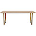 Eettafel Tabiro rechthoekig cashmere bruin 200x100cm