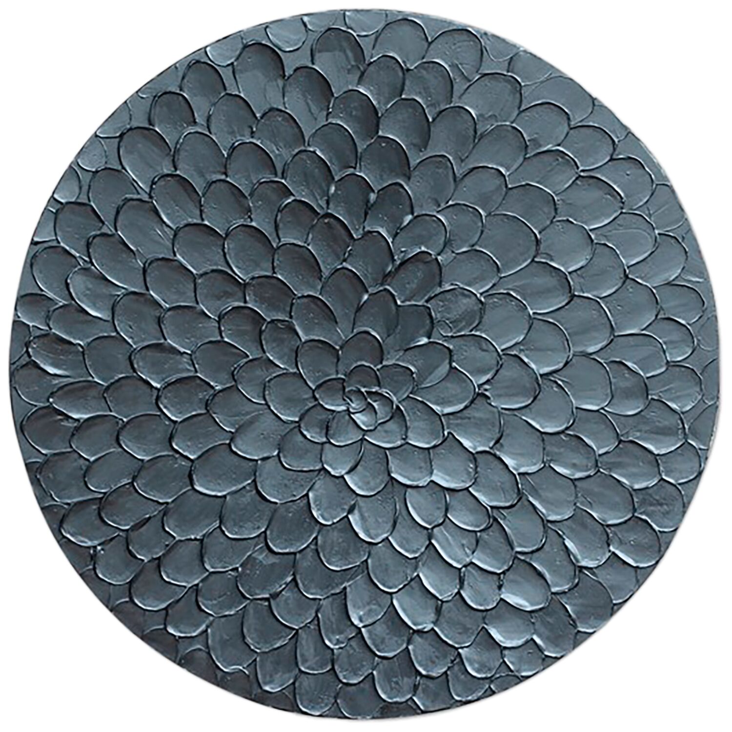 Wandpaneel Pictura 60 cm rond zilver