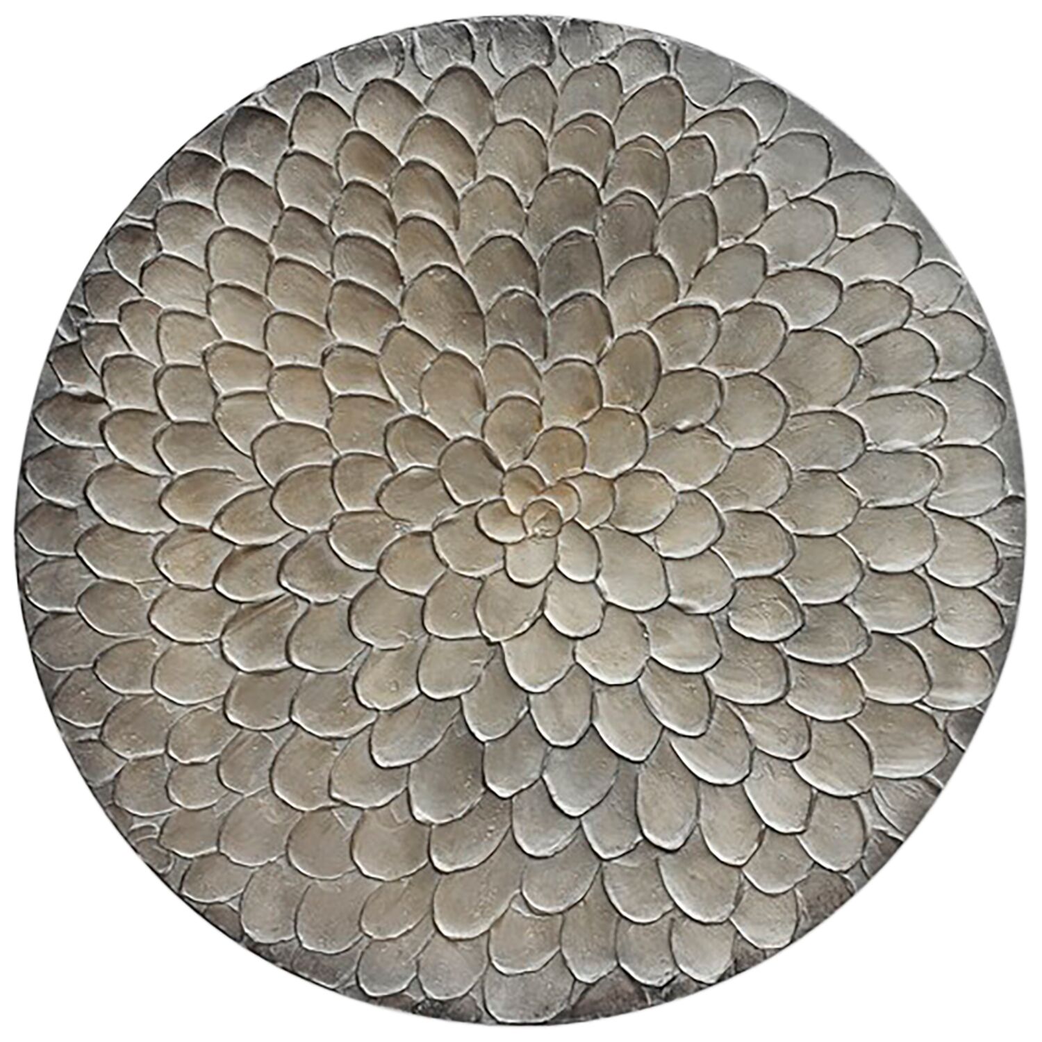Wandpaneel Pictura 80 cm rond grijs