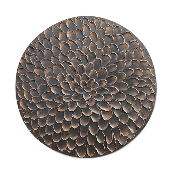 Wandpaneel Pictura 80 cm rond bruin