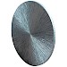 Wandpaneel Pictura 60 cm rond gestreept zilver